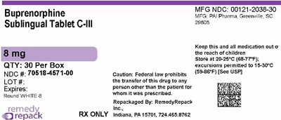 Mm1 (Buprenorphine 8mg 70518 4571 00)